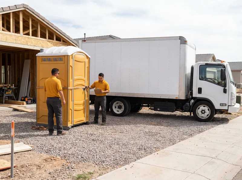Construction Site Porta Potty Rental in Goodyear, AZ