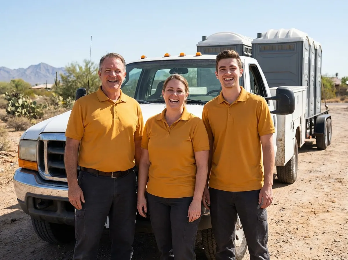 Porta Potty Rental Goodyear AZ porta potty rental team in Goodyear, AZ